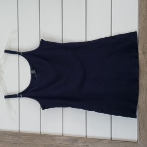 MIX IT Cotton Medium Ribbed Navy Tank Top